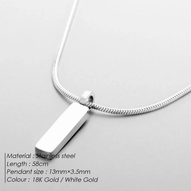 Square Pendant Necklace