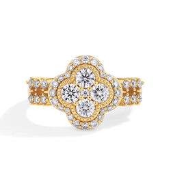 Four-Leaf Diamond Ring