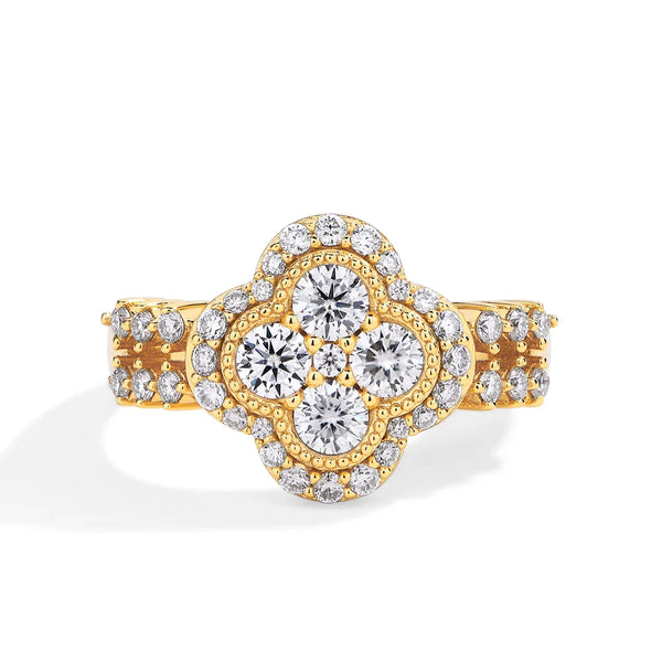 Four-Leaf Diamond Ring
