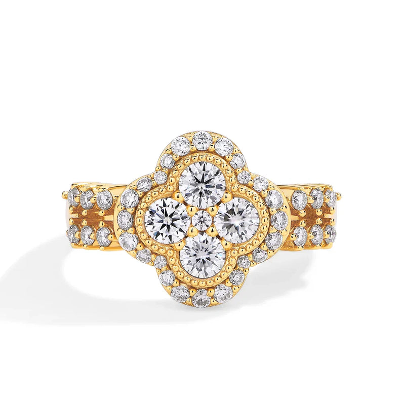 Four-Leaf Diamond Ring