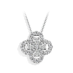 Studded Double Flower Pendant