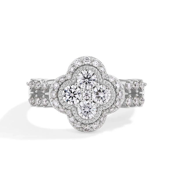 Four-Leaf Diamond Ring