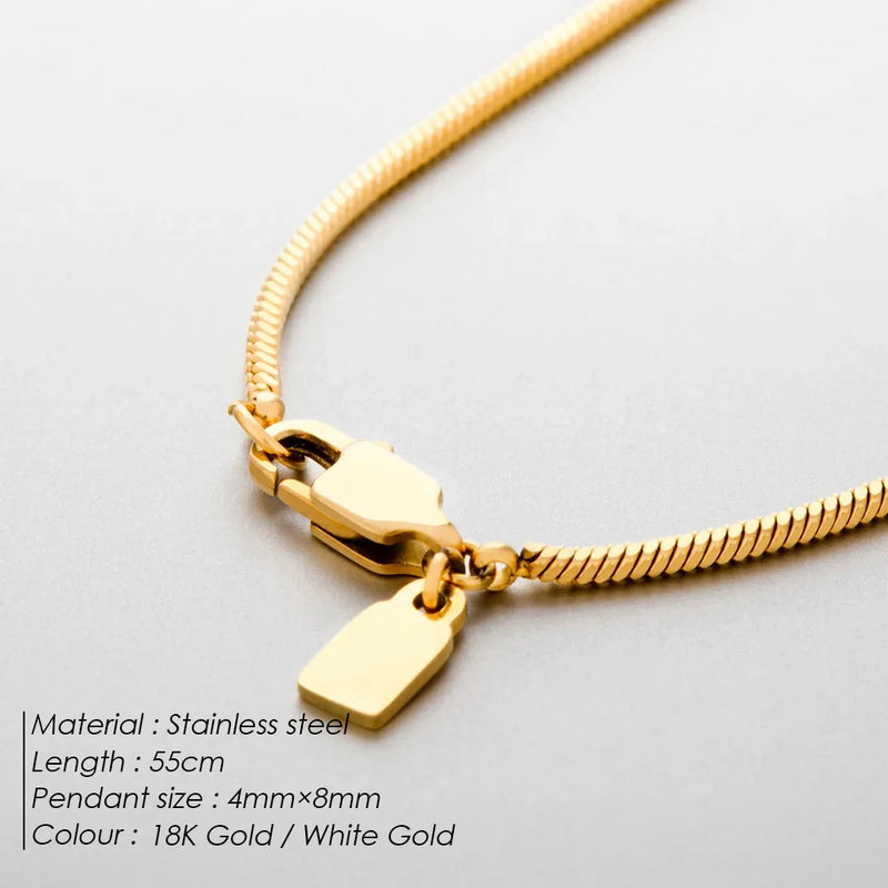 Square Chain Necklace