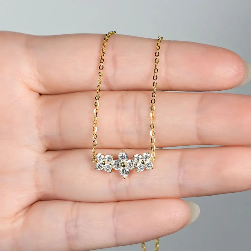 Elegant Four-Leaf Clover Pendant