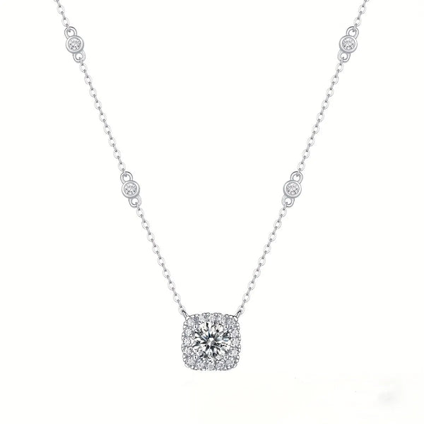 Studded Moissanite Pendant